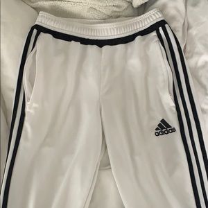 White Adidas Pants